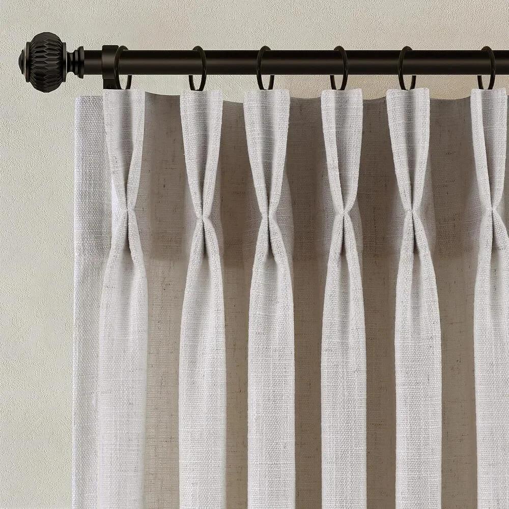 Pinch Pleated Linen Curtains 100